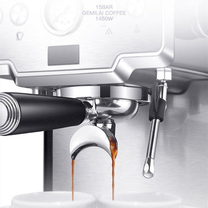 Italian Coffee Machine with Milk Frother